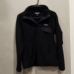 Patagonia re-tool snap-T pullover. Black. Size: Medium